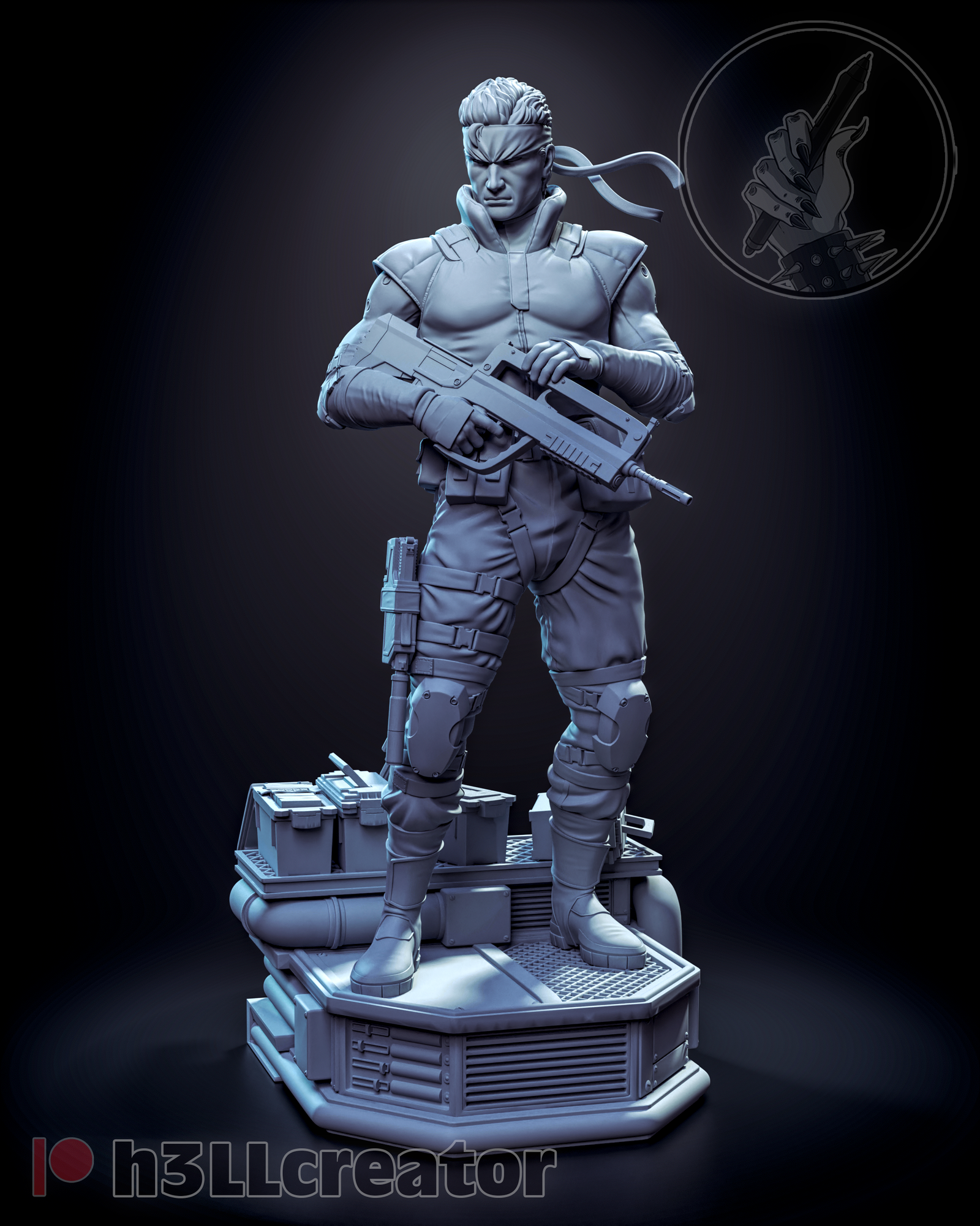 Solid Snake - MGS STL 3D PRINTING - Imagen 4